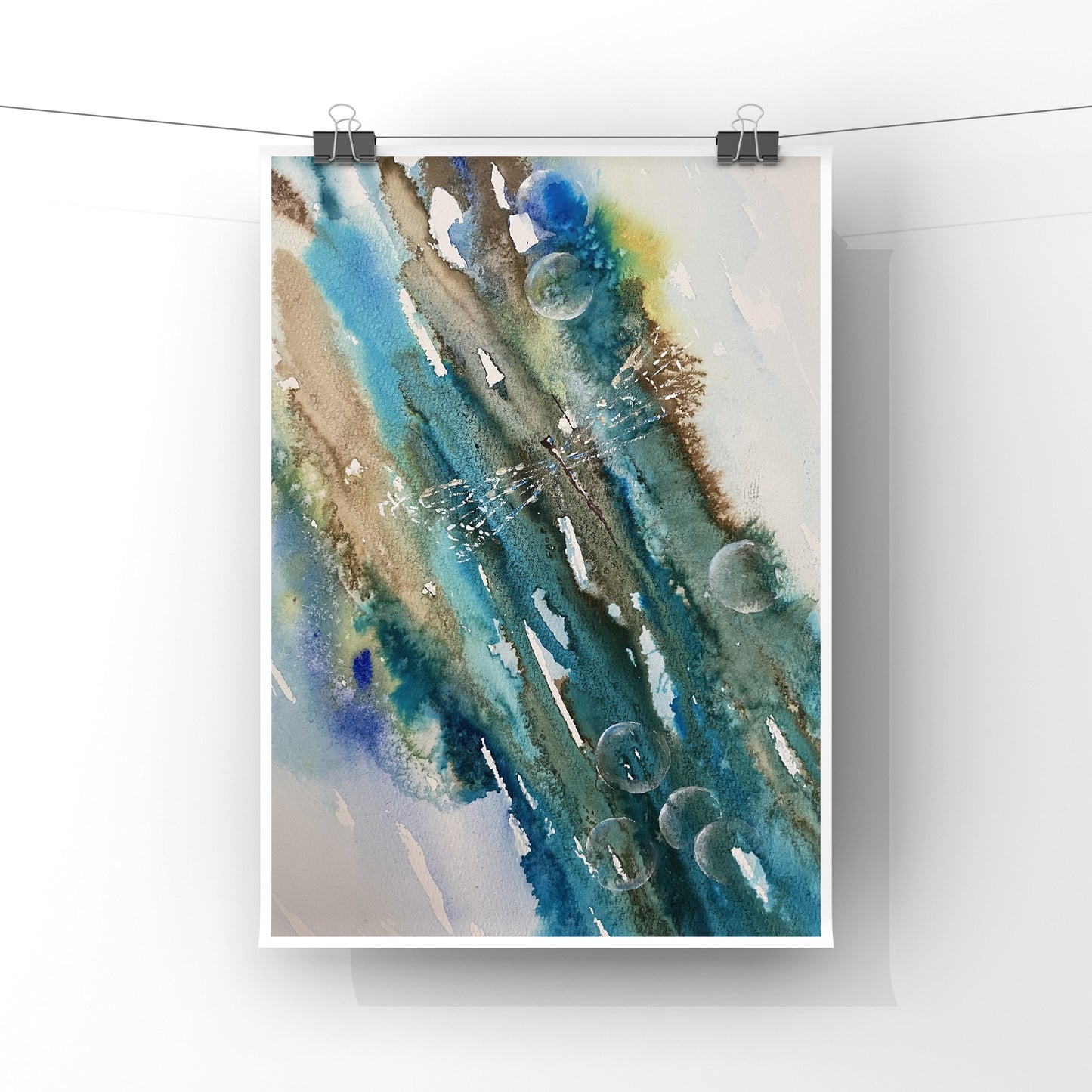 Original Dragonfly Watercolour artwork