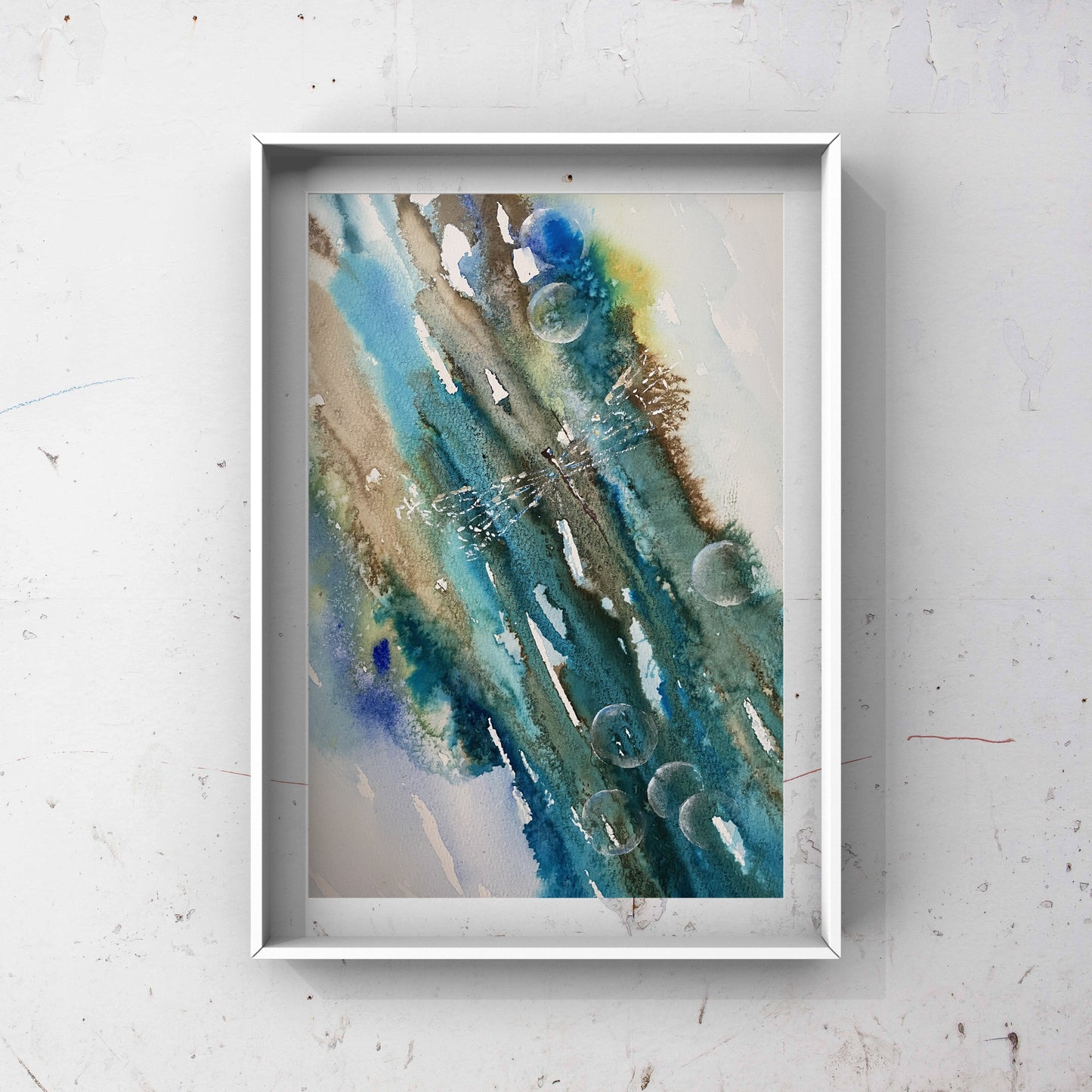 Original Dragonfly Watercolour artwork