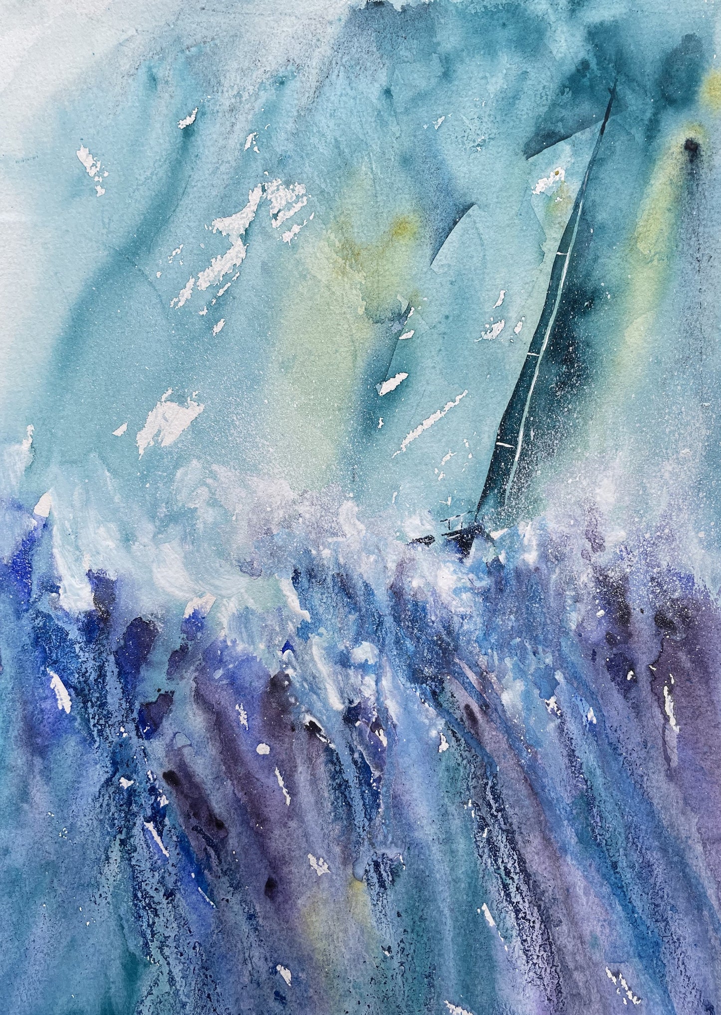 Original Sailing Watercolour artwork
